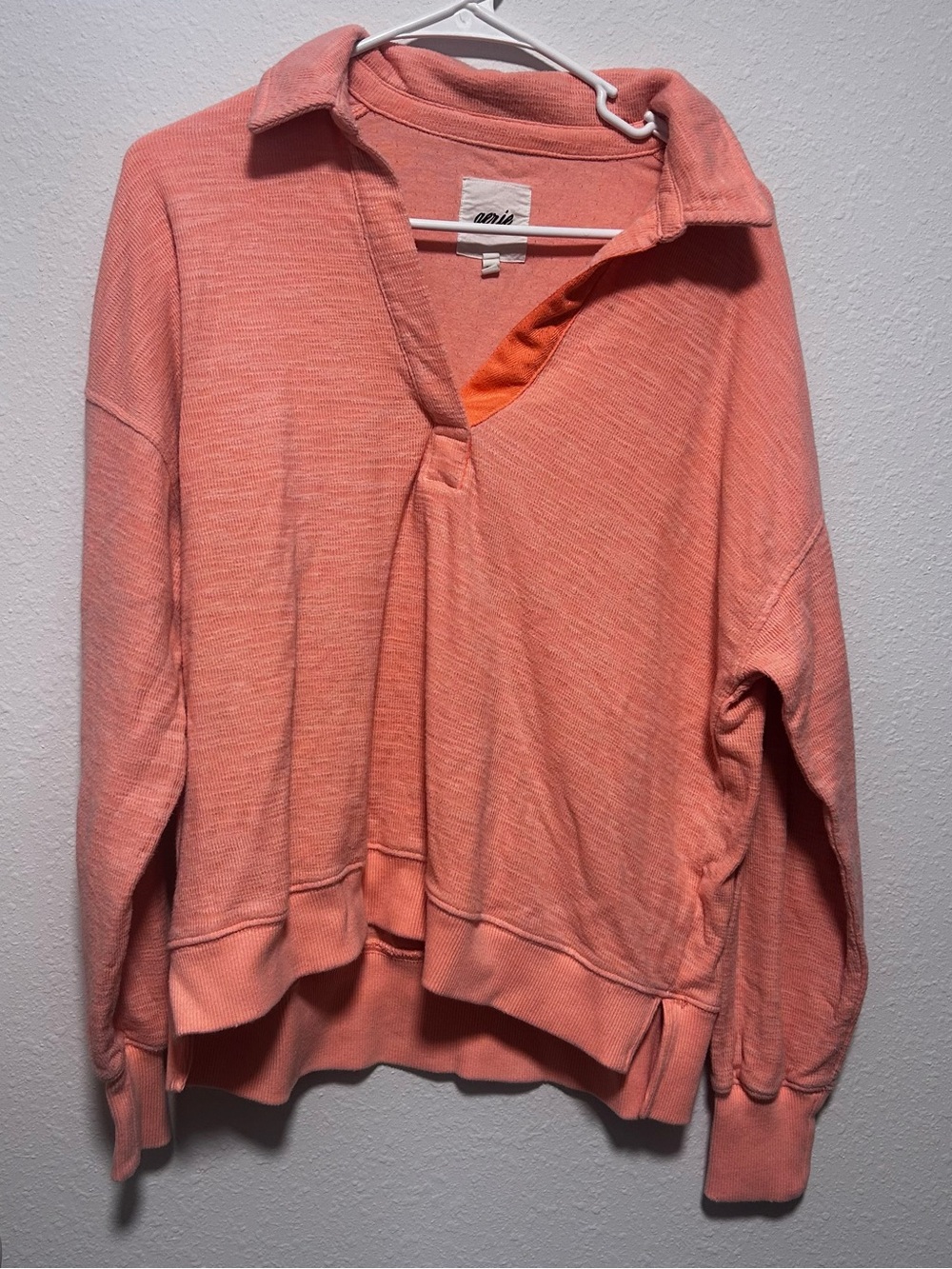 Aerie Women's Coral Pullover Collared Top